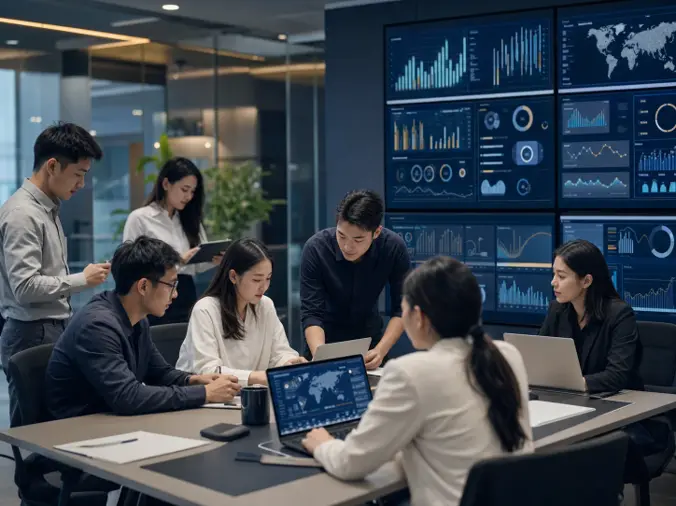 行星跨境全球运营团队示意